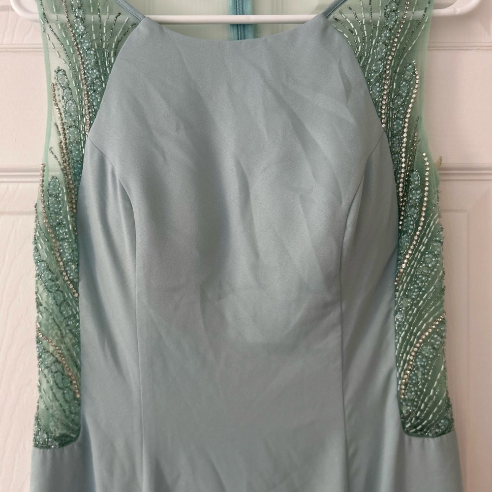 Blue embroidered dress - Picture 1 of 7